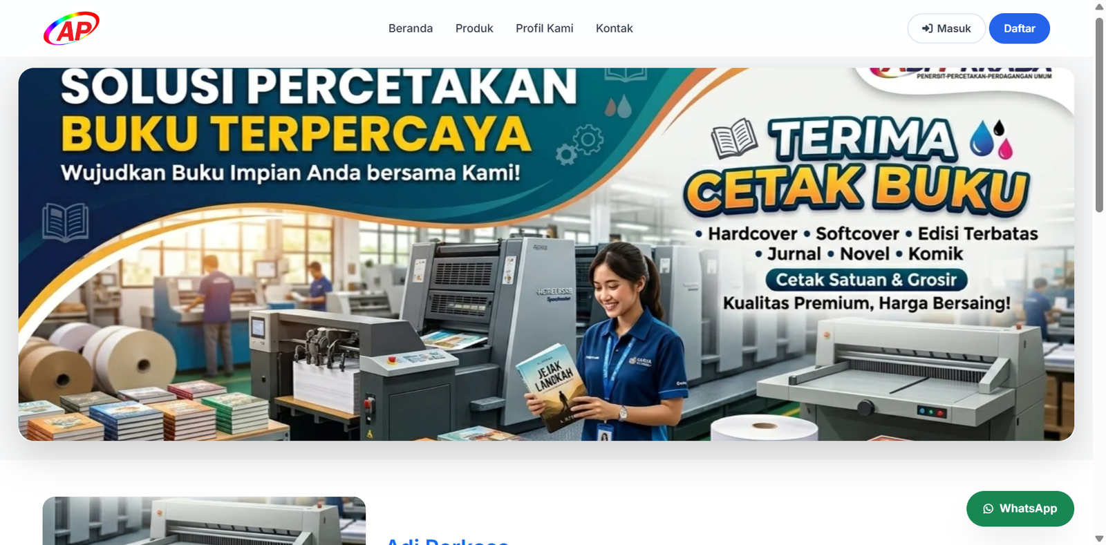 Web Profile Adi Perkasa